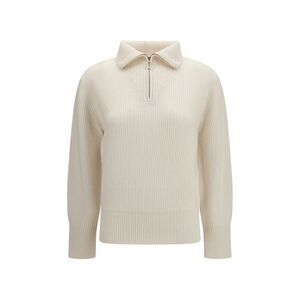Forte_Forte Women Wool And Cashmere Half Zip Sweater